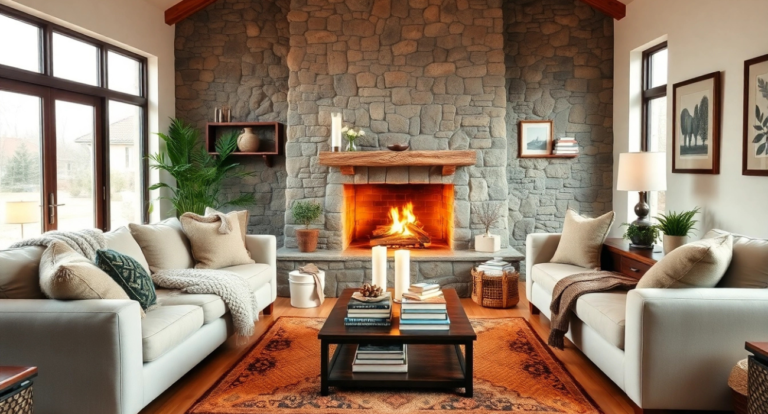 Cozy Living Room Fireplace Ideas