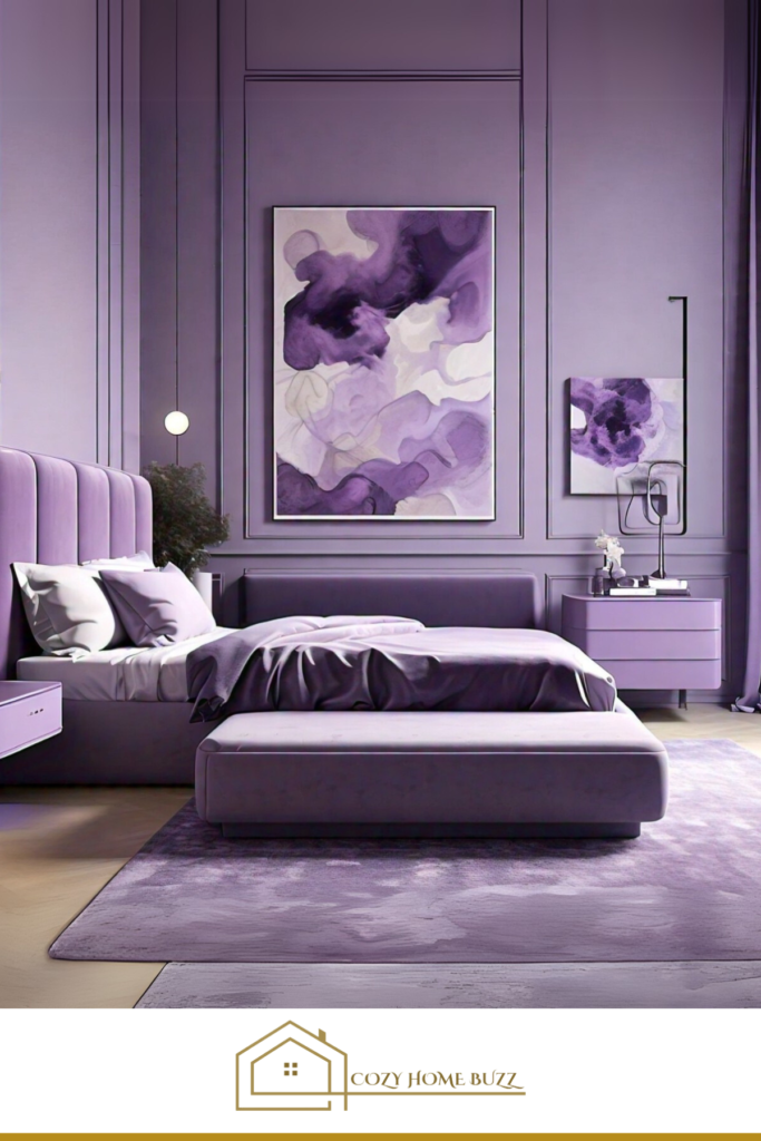 Light lavender purple bedroom Purple Bedroom Ideas