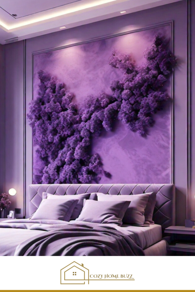 Purple Statement Wall