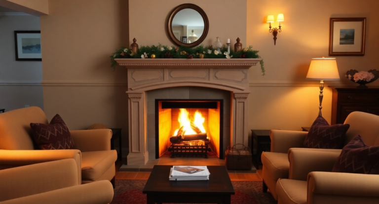corner fireplace ideas
