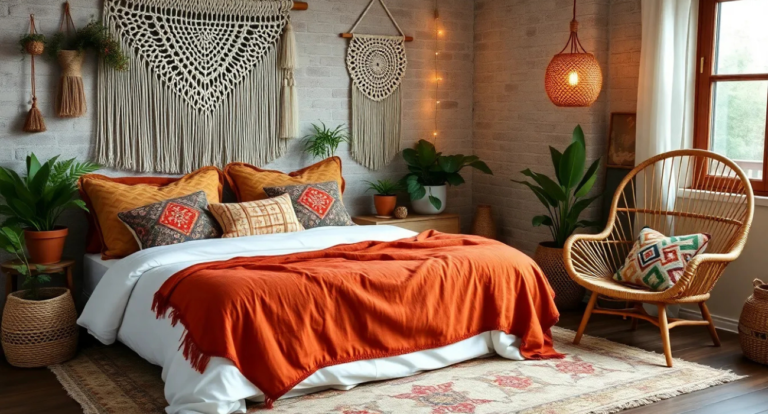 cozy boho bedroom