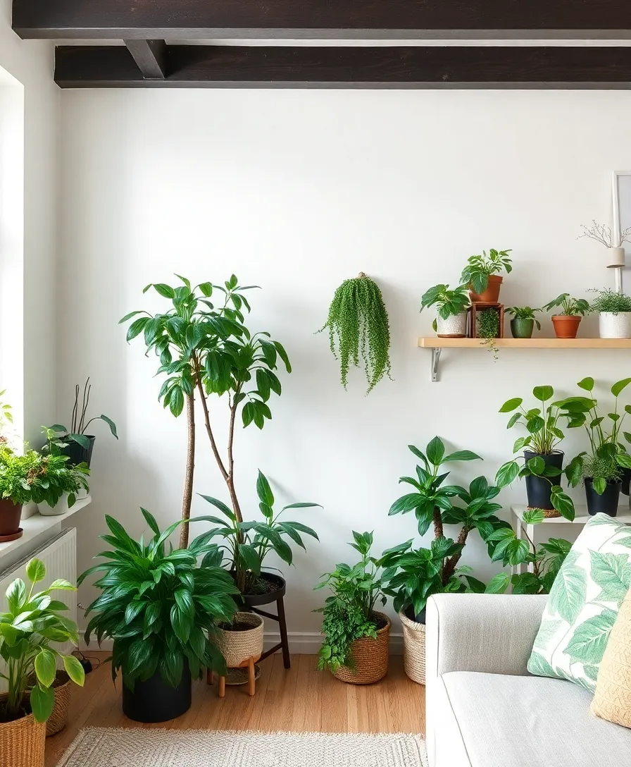 16 Scandinavian Living Room Ideas That Will Bring Hygge into Your Home! - 16. The Power of Greenery