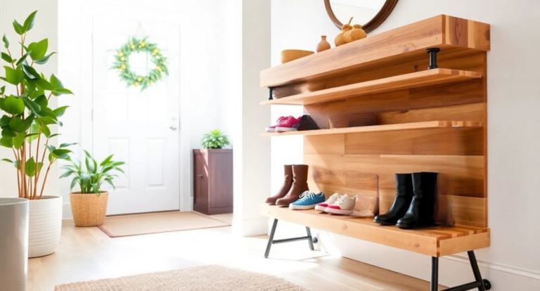 DIY Shoe Rack Ideas That Will Transform Your Cluttered Entryway!