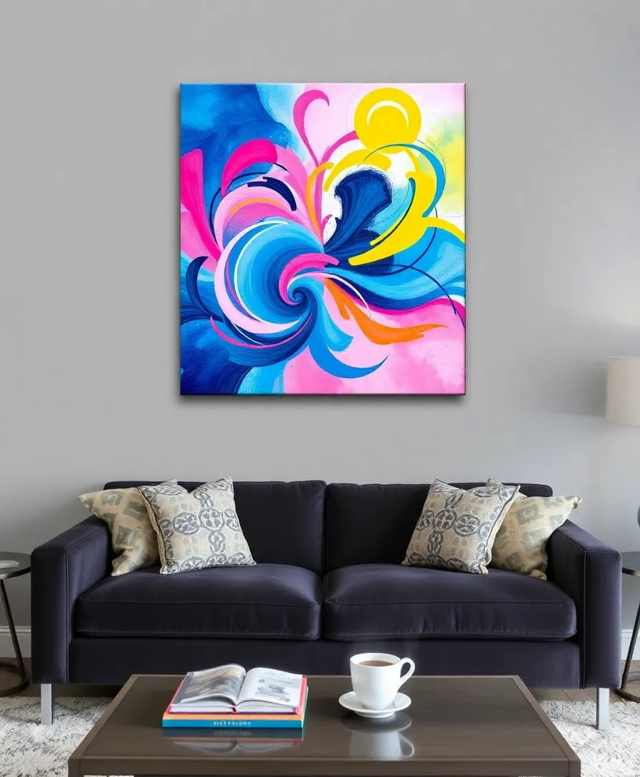 21 Gorgeous DIY Wall Art Ideas Using Canva (Wait Until You See #12!) - 2. Colorful Abstract Art