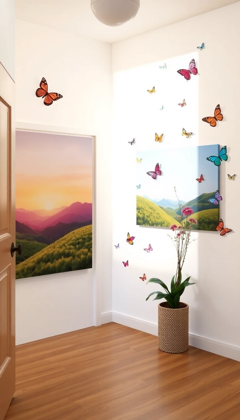 16 Entryway Decor Tricks That'll Leave Your Guests Wanting More! - 11. Wall Art or Decals