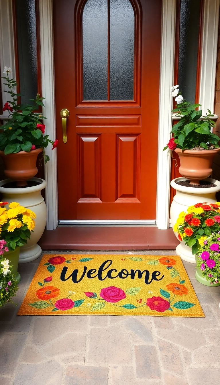 16 Entryway Decor Tricks That'll Leave Your Guests Wanting More! - 13. Welcome Mats with Personality