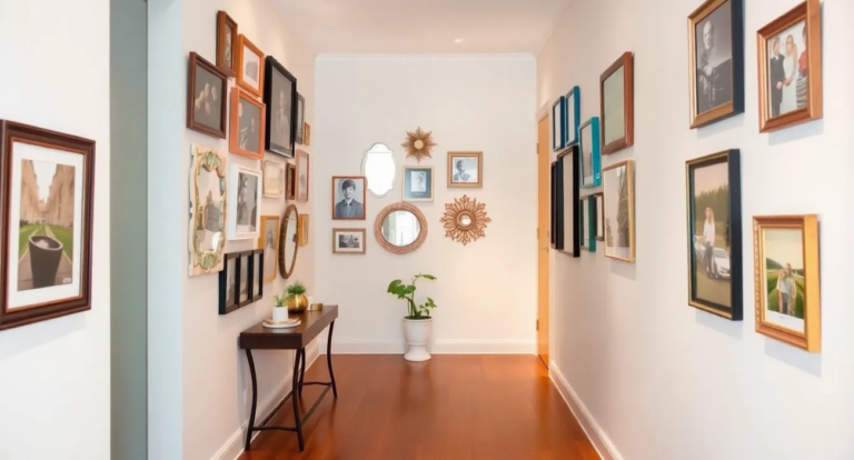Gallery Wall Ideas for Narrow Hallways