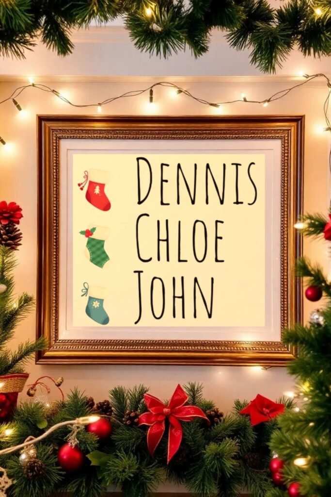 Personalized Holiday Decor