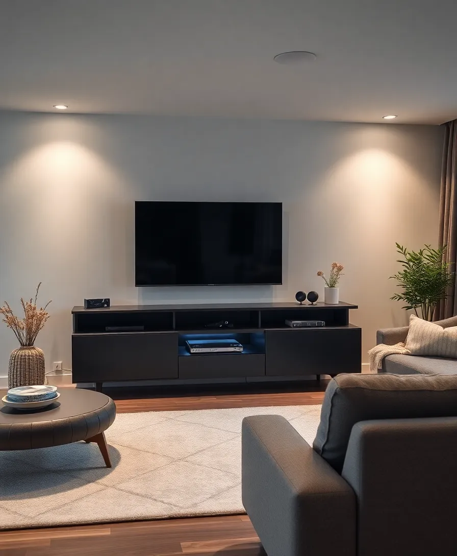 16 Scandinavian Living Room Ideas That Will Bring Hygge into Your Home! - 13. Integrated Technology