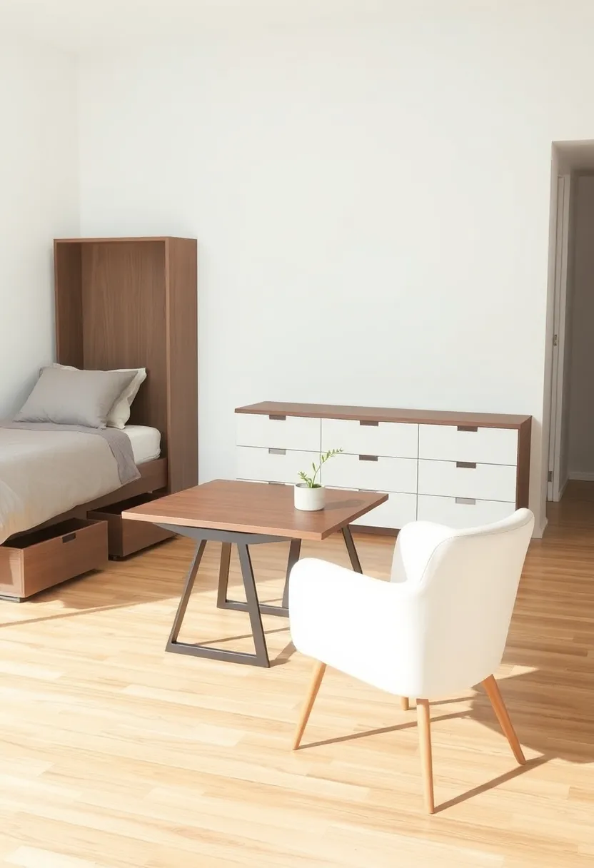 14 Minimalist Room Ideas for Men That'll Make You Say 'Less is More!' - 3. Functional Furniture