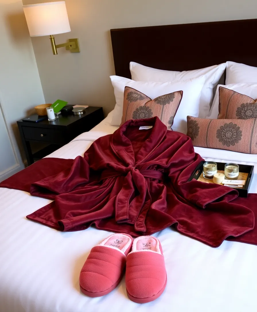 20 Guest Room Decor Ideas That'll Make Your Visitors Feel Right at Home (You Won't Believe #15!) - 15. A Touch of Luxury with Robes and Slippers