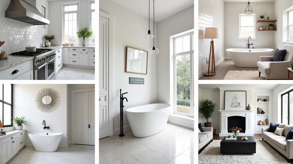 18 Jaw-Dropping Home Renovations Using White Tiles and Black Grout (You’ll Want to Copy #7!)
