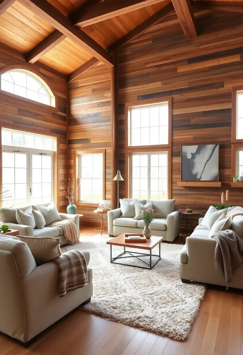 20 Jaw-Dropping Wood Panel Wall Makeovers That Will Inspire Your Next Renovation! - 1. Rustic Reclaimed Wood Retreat