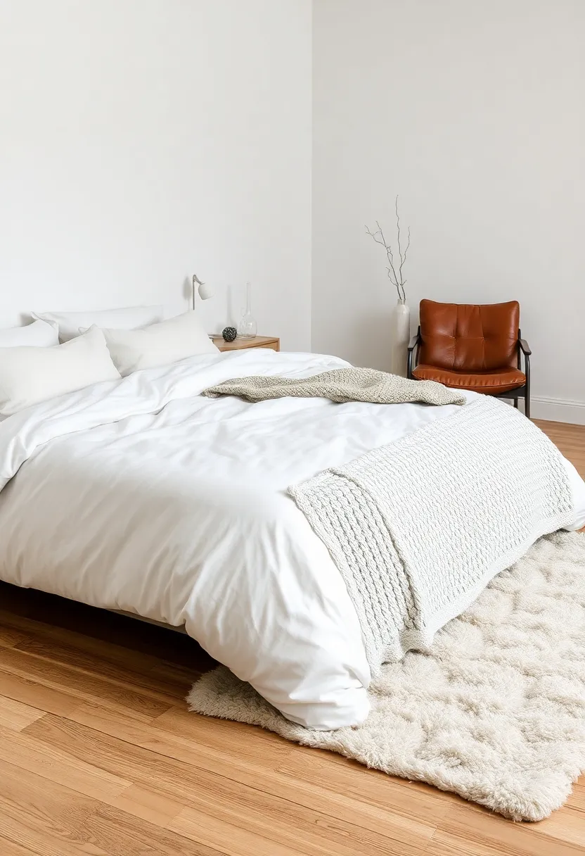 14 Minimalist Room Ideas for Men That'll Make You Say 'Less is More!' - 7. Layered Textures