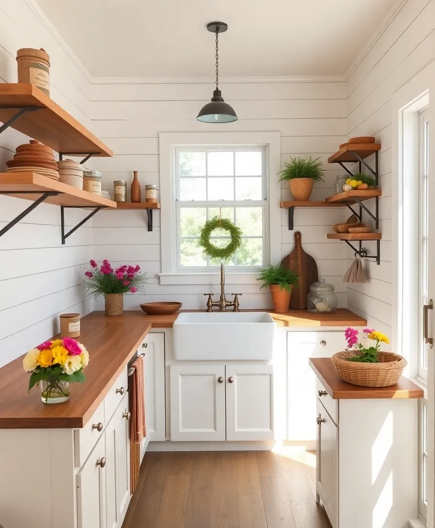 20 Jaw-Dropping Wood Panel Wall Makeovers That Will Inspire Your Next Renovation! - 7. Farmhouse Charm with Shiplap