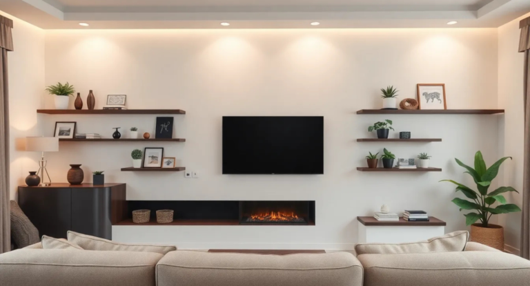 Living Room TV Wall Decor