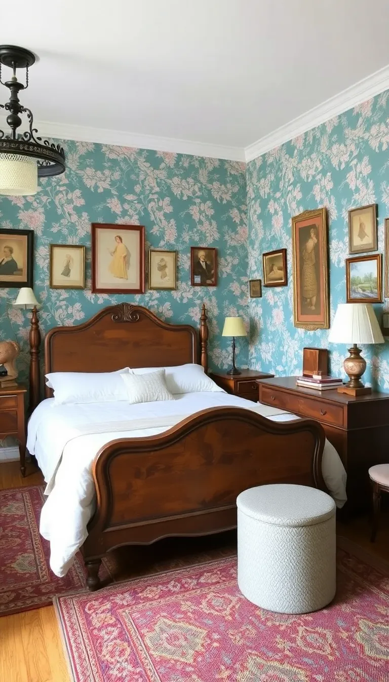 30 Teal Bedroom Inspiration Ideas That Will Spark Your Creativity! - 5. Vintage Teal Charm