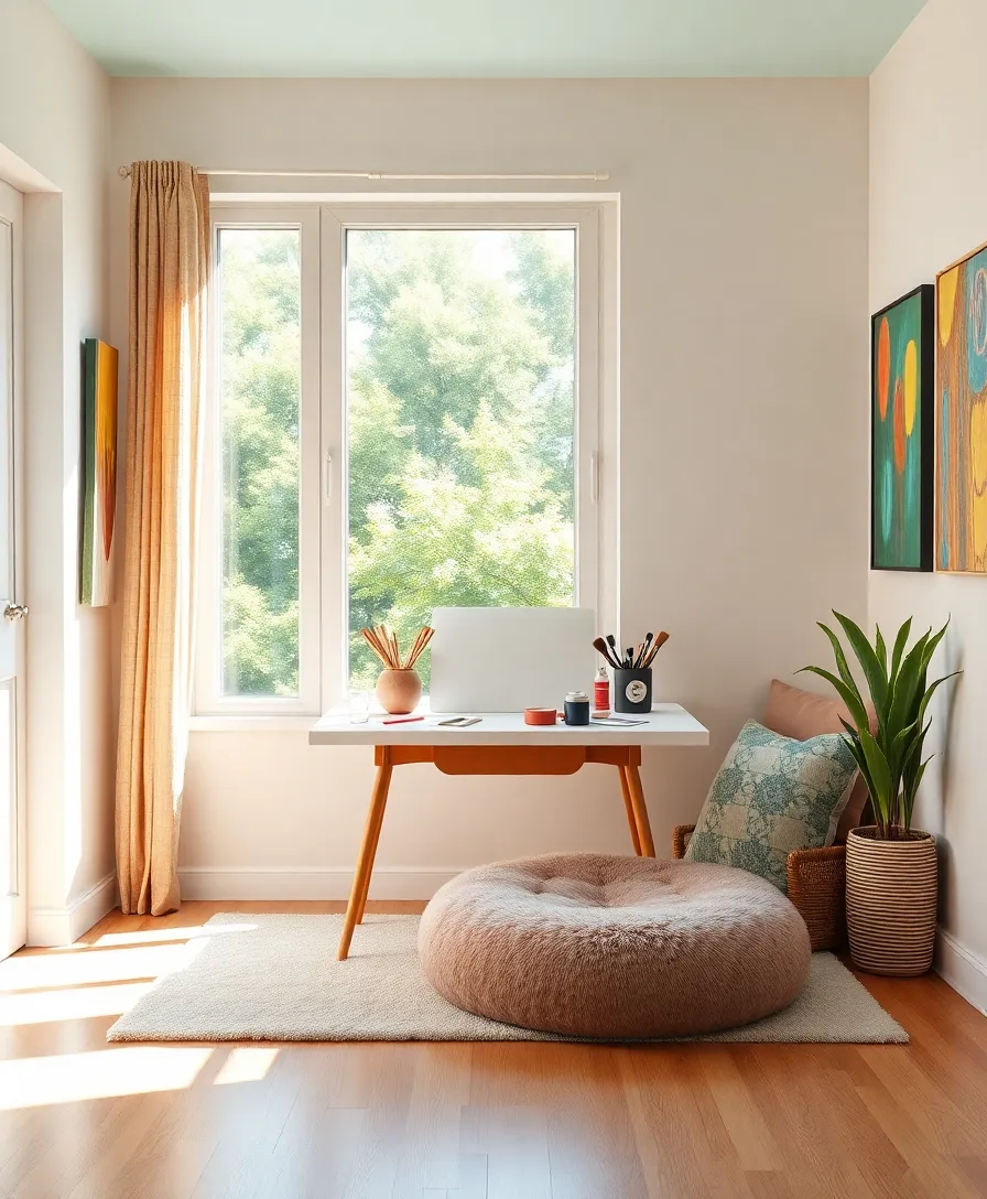 21 Dreamy Meditation Corners That Will Make You Say 'I Need This Now!' (Wait Until You See #10!) - 19. Creativity Corner
