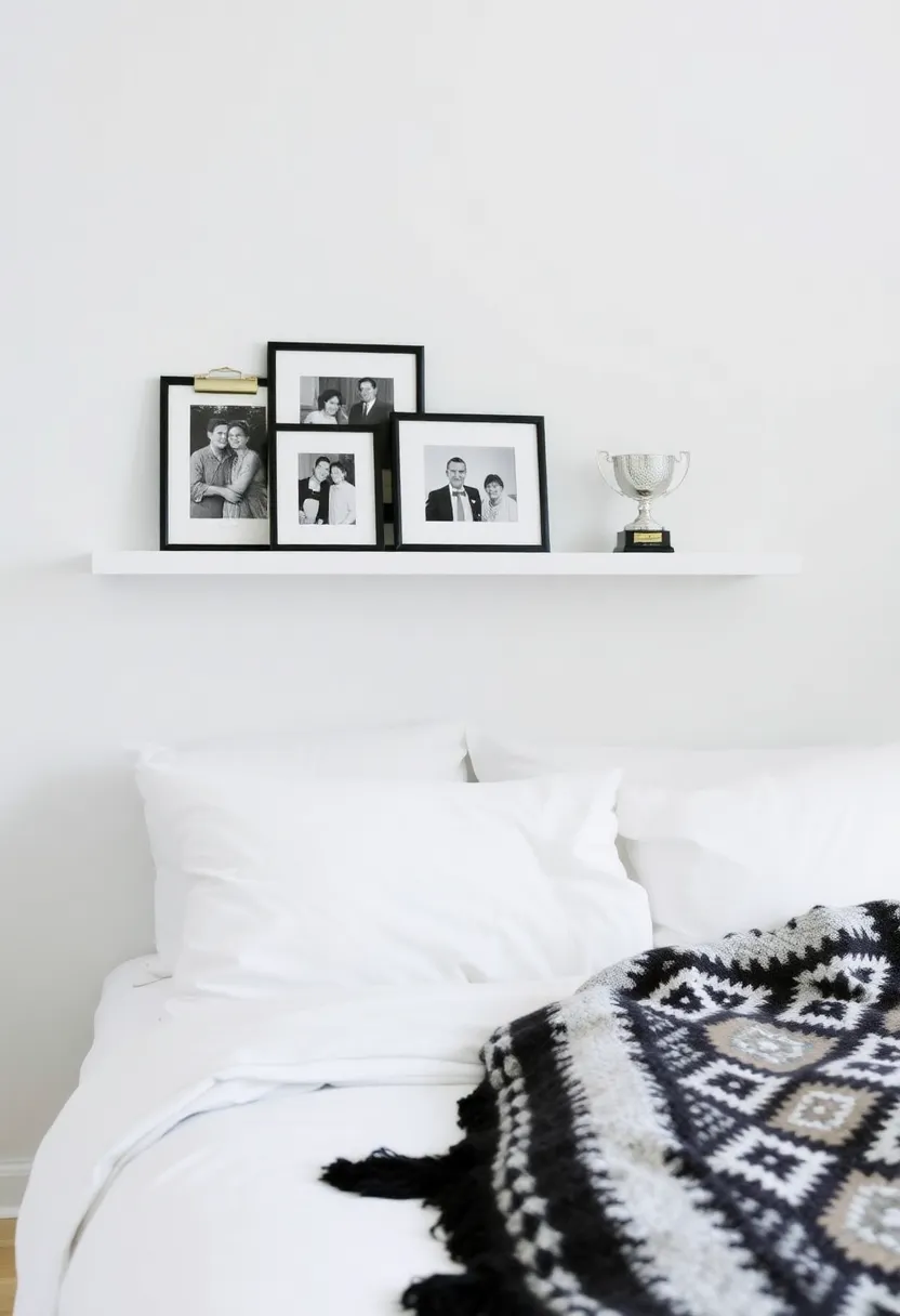 14 Minimalist Room Ideas for Men That'll Make You Say 'Less is More!' - 14. Personalized Touches