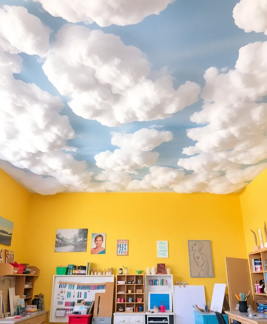 16 Stunning DIY Ceiling Design Ideas That Will Transform Your Space Instantly! - 14. Faux Finishes for Artistic Flair