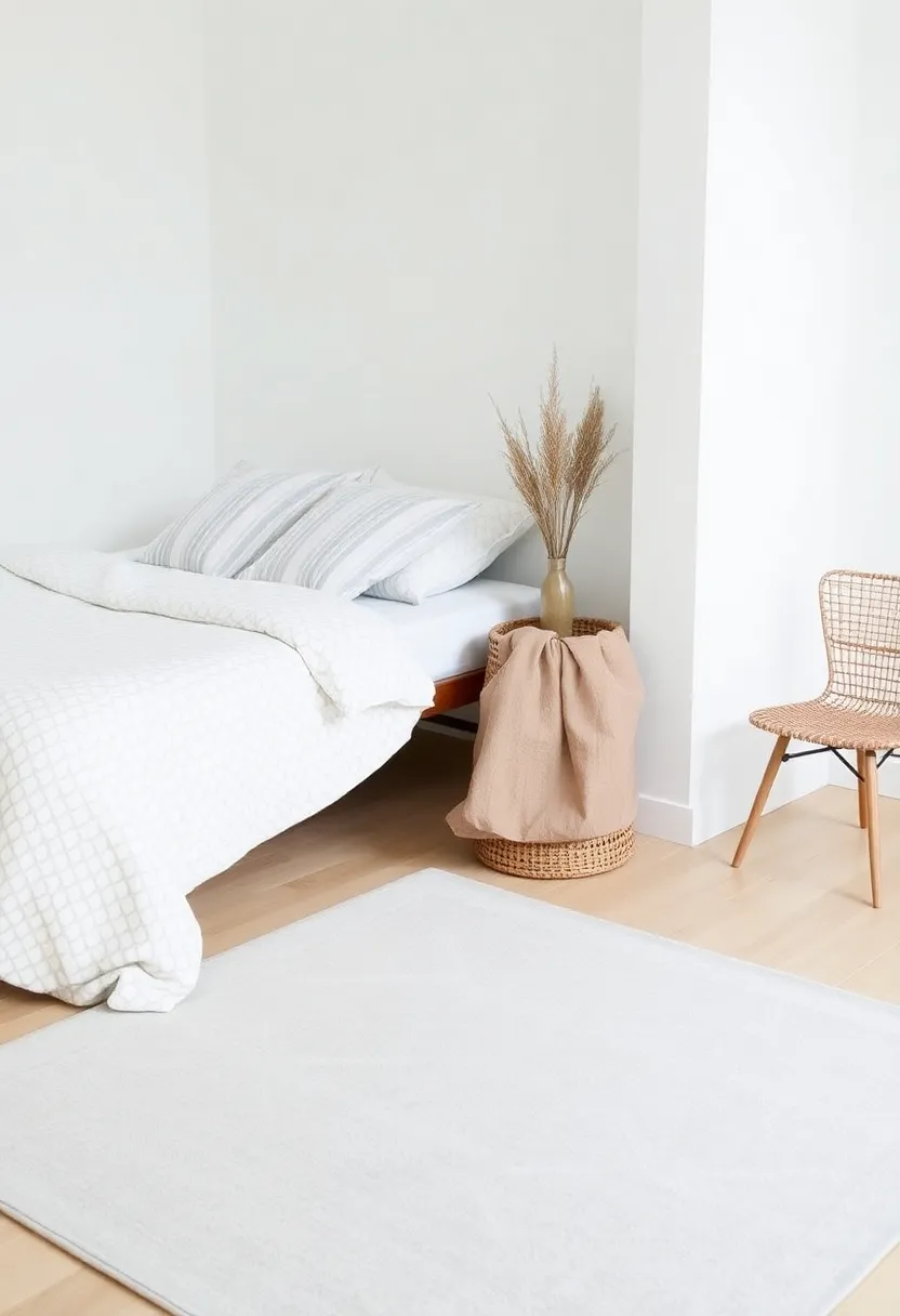 14 Minimalist Room Ideas for Men That'll Make You Say 'Less is More!' - 13. Subtle Patterns