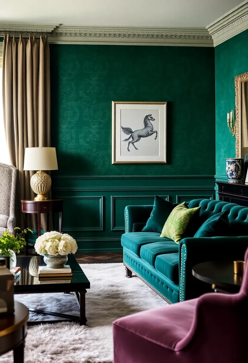 15 Stunning Wainscoting Ideas That'll Transform Your Living Room into a Stylish Retreat! - 12. Upholstered Wainscoting