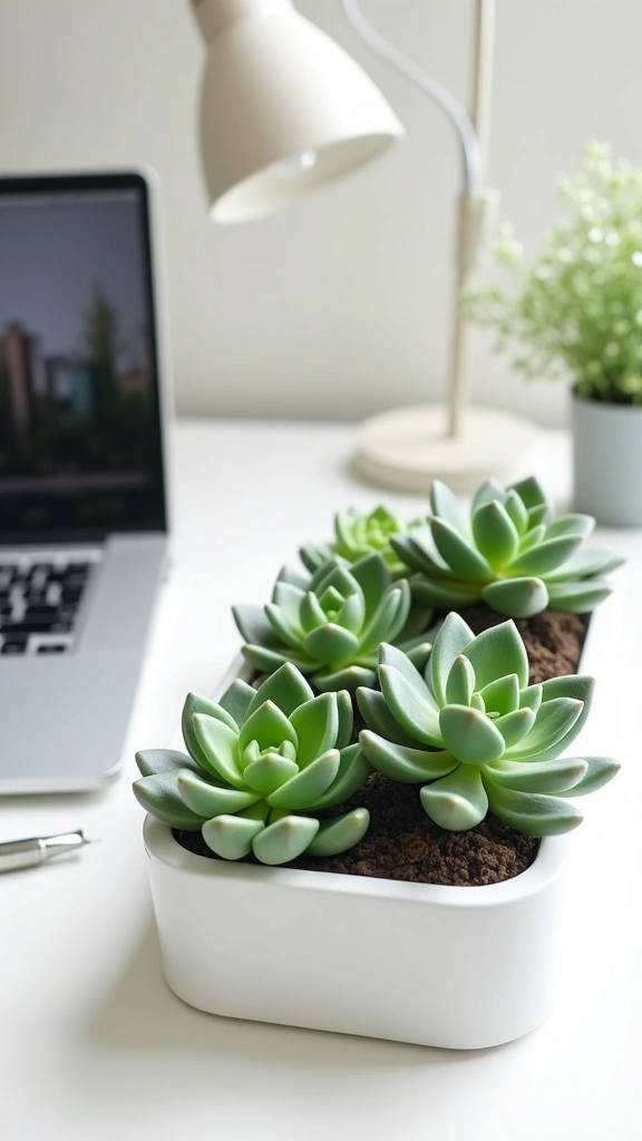 15 Stunning Faux Flower Arrangements That'll Transform Your Home on a Budget! - 4. Minimalist Succulent Garden