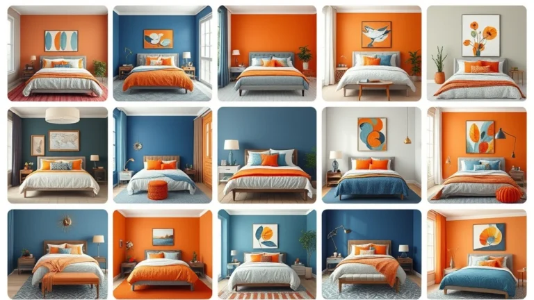 15 Stunning Bleu and Orange Bedroom Ideas That Will Transform Your Space!