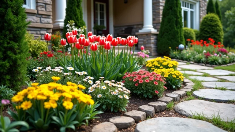 15 Stunning Front Flower Bed Ideas That Will Make Your Neighbors Green with Envy!