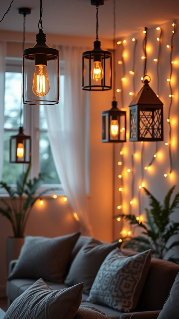 11 Bali Style Decor Ideas to Transform Your Living Room into a Tropical Paradise (Wait Until You See #12!) - 8. Ambient Lighting