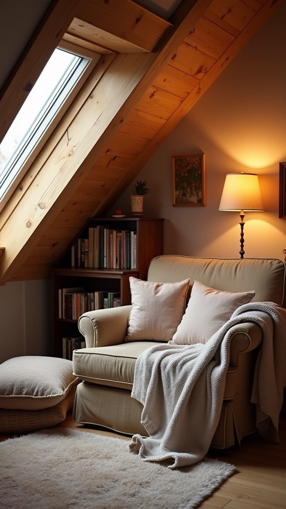 25 Attic Bedroom Ideas That'll Make You Want to Move In (You Won't Believe #13!) - 20. Cozy Reading Nook
