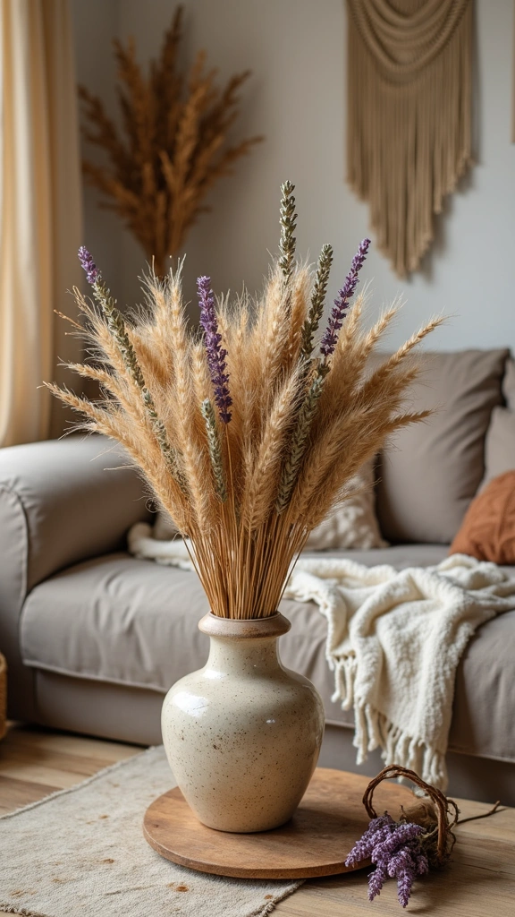 15 Stunning Faux Flower Arrangements That'll Transform Your Home on a Budget! - 6. Bohemian Dried Flower Bouquets