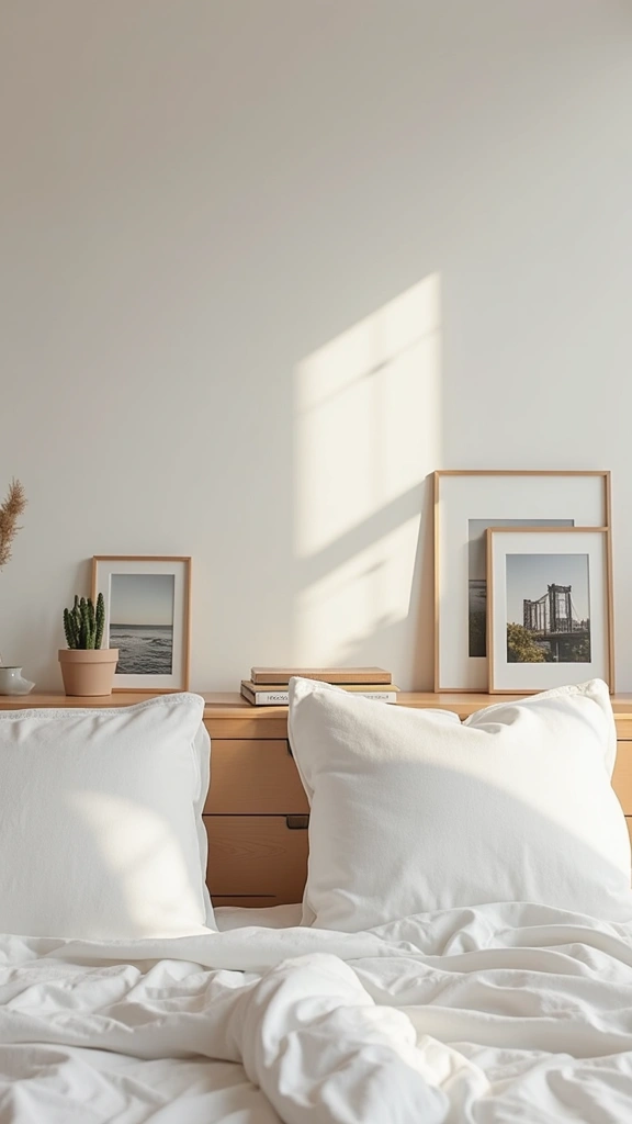 12 Minimalist White Bedroom Aesthetic Ideas That Will Transform Your Space! - 11. Personal Touches