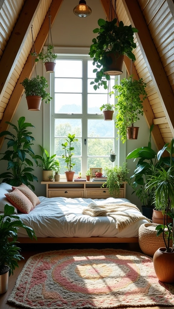 25 Attic Bedroom Ideas That'll Make You Want to Move In (You Won't Believe #13!) - 23. Urban Jungle