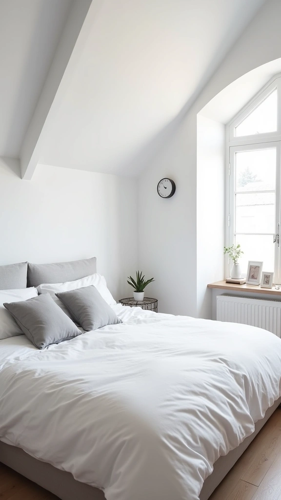 25 Attic Bedroom Ideas That'll Make You Want to Move In (You Won't Believe #13!) - 2. Modern Minimalism