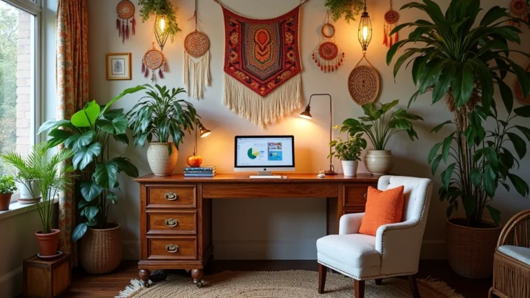 15 Boho Office Decor Ideas That'll Transform Your Workspace into a Dreamy Oasis!
