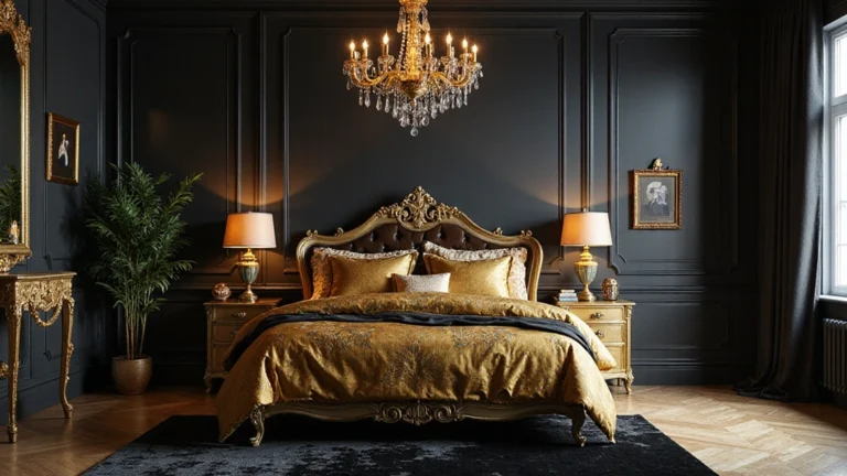 15 Stunning Black and Gold Bedroom Ideas That Will Make You Feel Like Royalty!