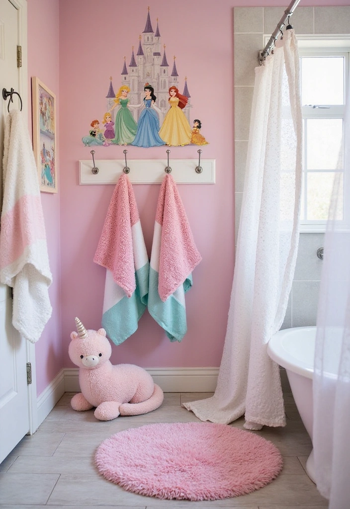 Kids Bathroom Decor Ideas That'll Make Splash Time Extra Fun! - 4. Fairy Tale Fantasy