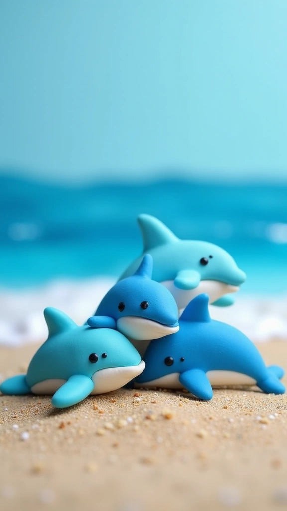 10 Adorable Clay Animals You Can Make Today (Perfect for Kids and Adults!) - 5. Delightful Dolphins