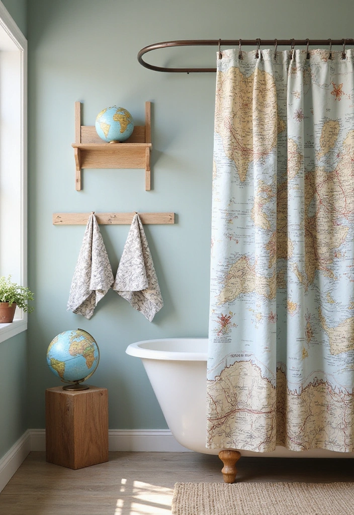 Kids Bathroom Decor Ideas That'll Make Splash Time Extra Fun! - 13. Adventure Awaits!