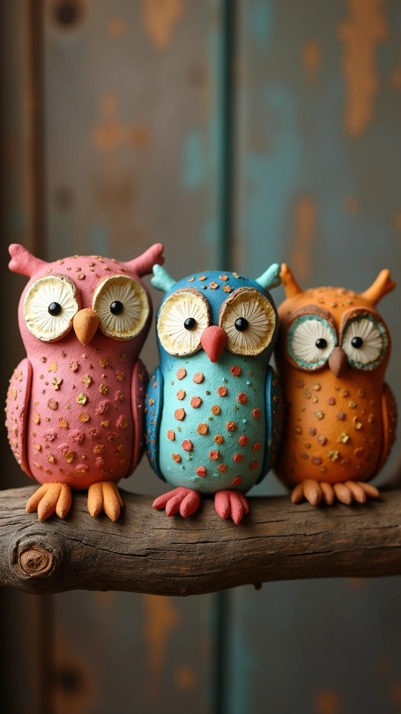 10 Adorable Clay Animals You Can Make Today (Perfect for Kids and Adults!) - 3. Charming Owls