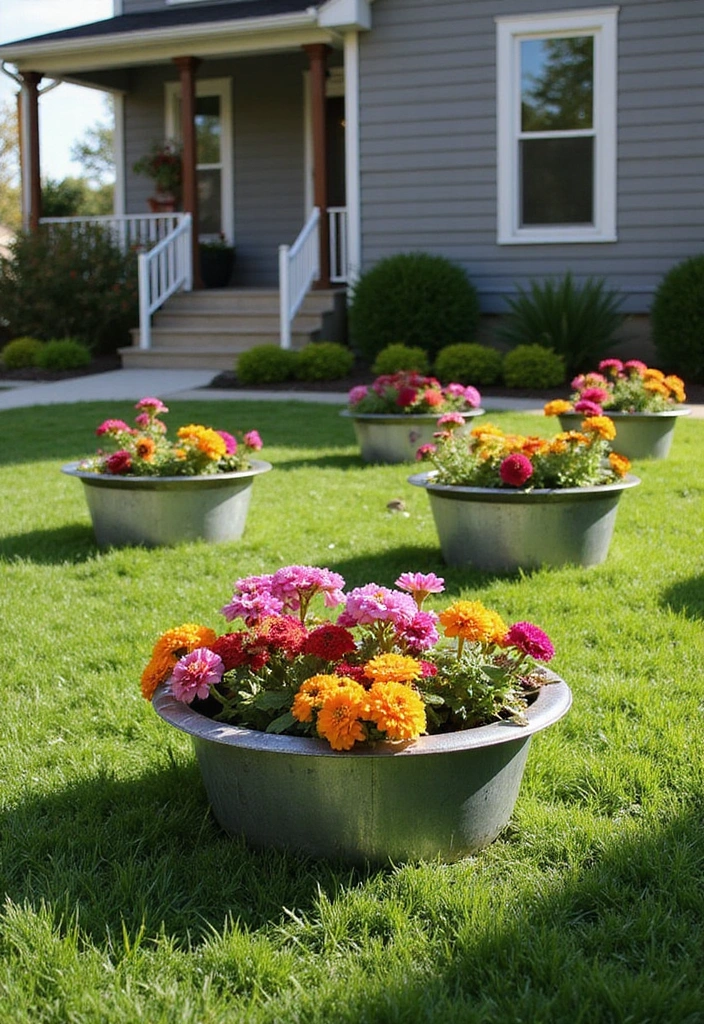 10 Stunning Raised Flower Beds That Will Transform Your Front Yard! - 4. Decorative Metal Raised Beds