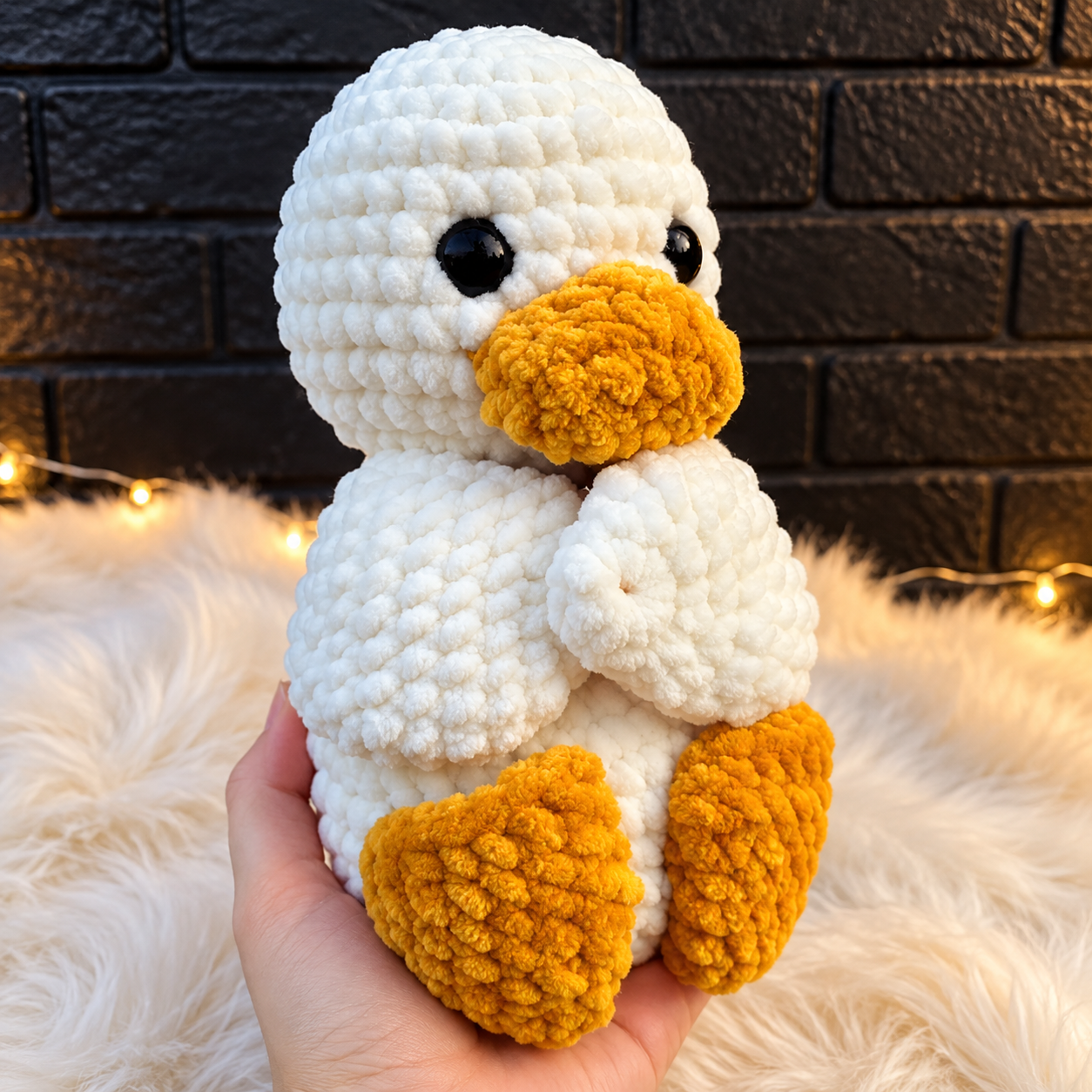 Baby Duck Plush Toy Crochet Pattern
